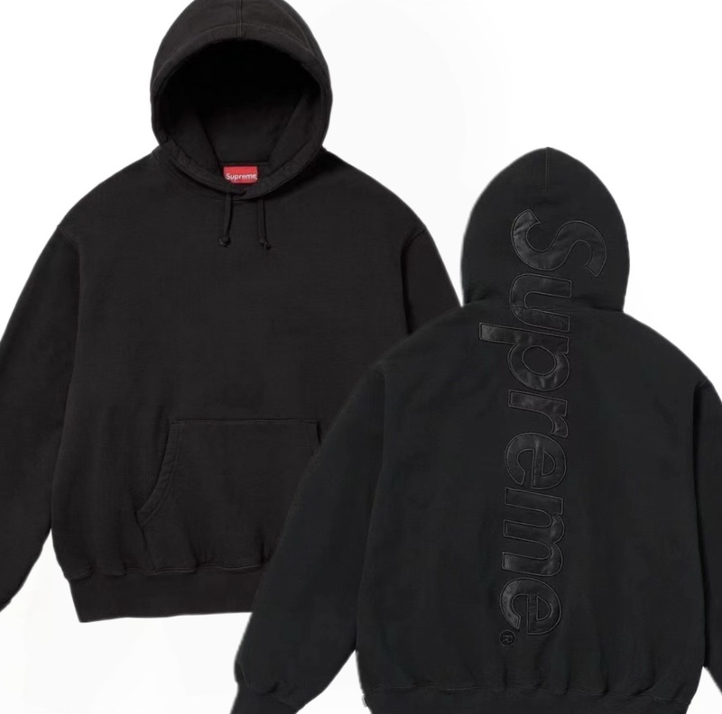 SUP 潮牌HOODED SWEATSHIRT 大LOGO加绒帽衫卫衣|undefined