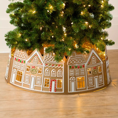 新品LED ginger breadクリスマスツリーコルラジンジャークリスマスツリー襟飾り