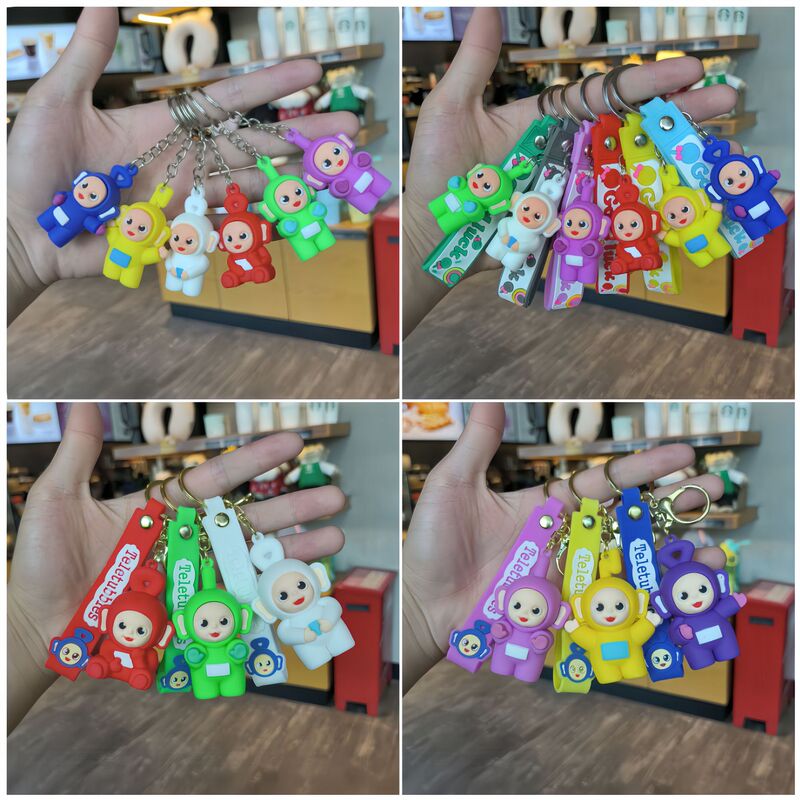 Cartoon Teletubbies Keychain Soft Rubber Doll Pendant Couple Small Gift Student Backpack Decoration Car Keychain Cartoon Teletubbies Keychain Soft Rubber Doll Pendant Couple Small Gift Student Backpack Decoration Car Keychain
