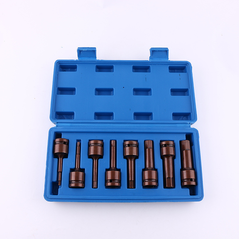 8点セット1/2大飛気動内六角風砲連体ヘッドH5-H19電動風動旋具スリーブ|undefined
