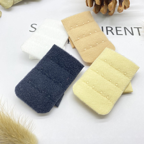 Bra accessories adjustment extension 3X2 extended buckle underwear accessories nylon three-breasted buckle covered with rubber buckle buckle