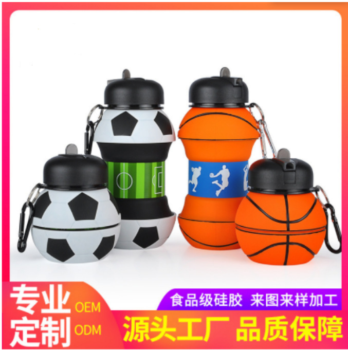 Taza plegable de silicona portátil para exteriores, vaso deportivo para niños, premio conmemorativo para eventos deportivos