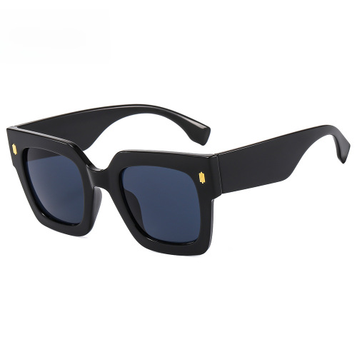 New European and American style anti-blue light glasses fashion ins trendy large frame square cat-eye women's sunglasses 2151