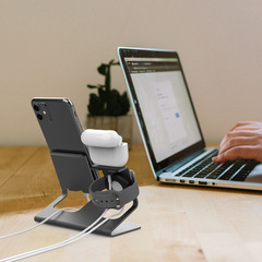 アップル設備三合一充電スタンドairpods iwatch iphoneアルミ合金収納に適しています。