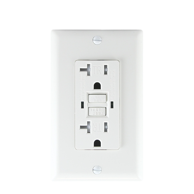 UL美国标准GFCI南北美洲规NEMA美式墙壁开关15A/20A电源插座带USB