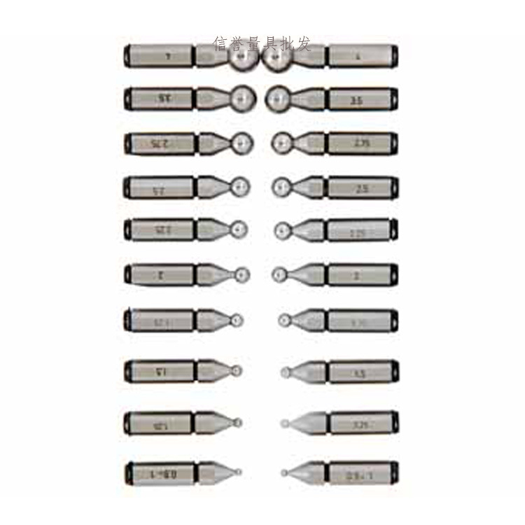 青量齿轮千分尺可换测头 齿轮千分尺专用测头φ1MM--φ6MM 球测头