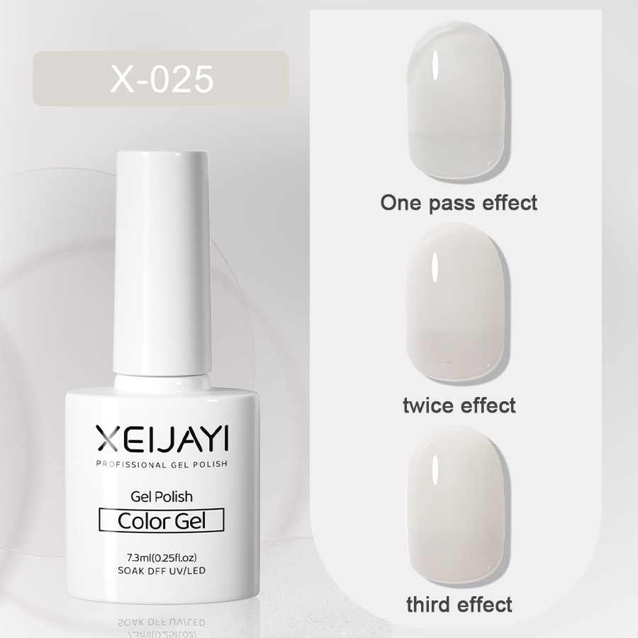 Nail Polish glue nude color ice transparent glue New Internet celebrity popular color jelly nude pink nail phototherapy glue for nail salon