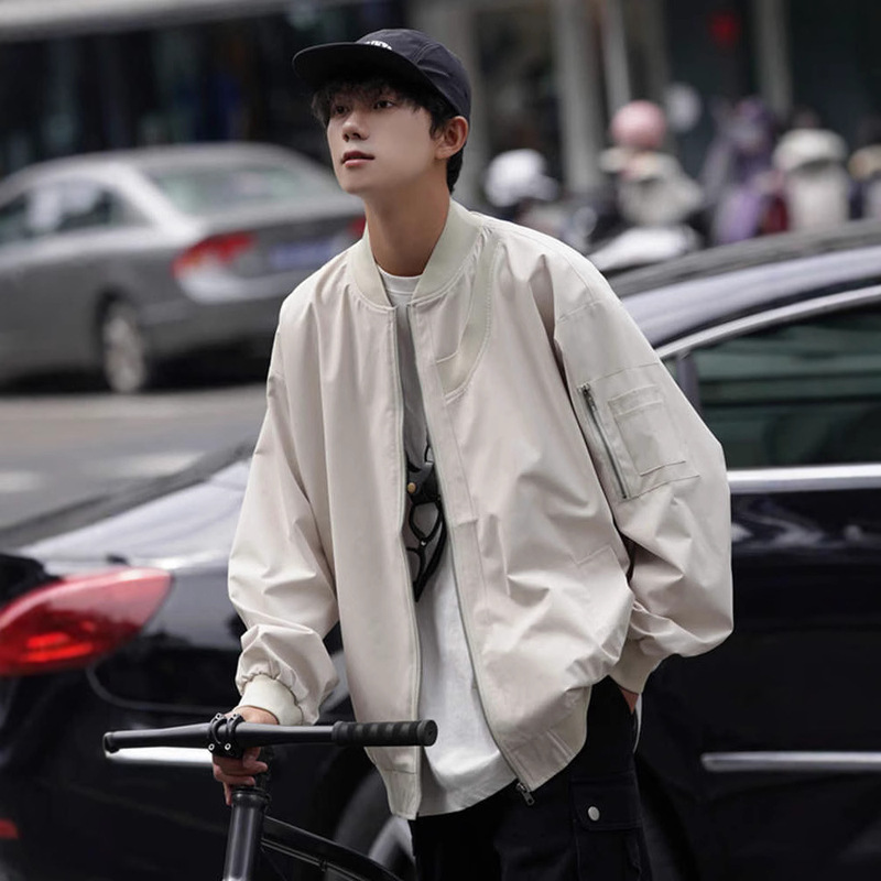 NASA American Coat Men's vintage Fashion Brand Retro Spring and Autumn 2024 High-end Loose Aviator Jacket