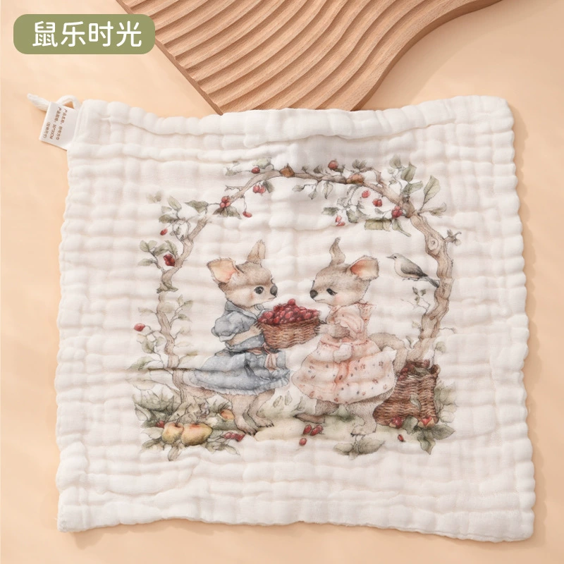 Марлевая косынка, лента, детское полотенце, детский нагрудник для еды, 30×30 см