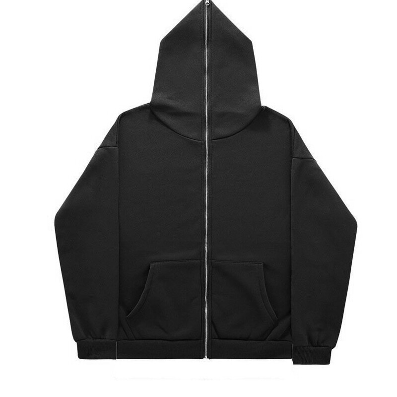 2024 Cardigan Hooded Jacket Full-Face Zip-Up Sweatshirt Plain Hoodie 2024 Cardigan Hooded Jacket Full-Face Zip-Up Sweatshirt Plain Hoodie