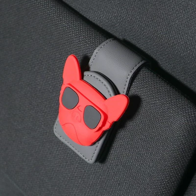 Car Glasses Clip, Car Sun Car Glasses Clip/Bill Clip - red-sunglasses-dog-grey-u-shaped-eyeglass-clip