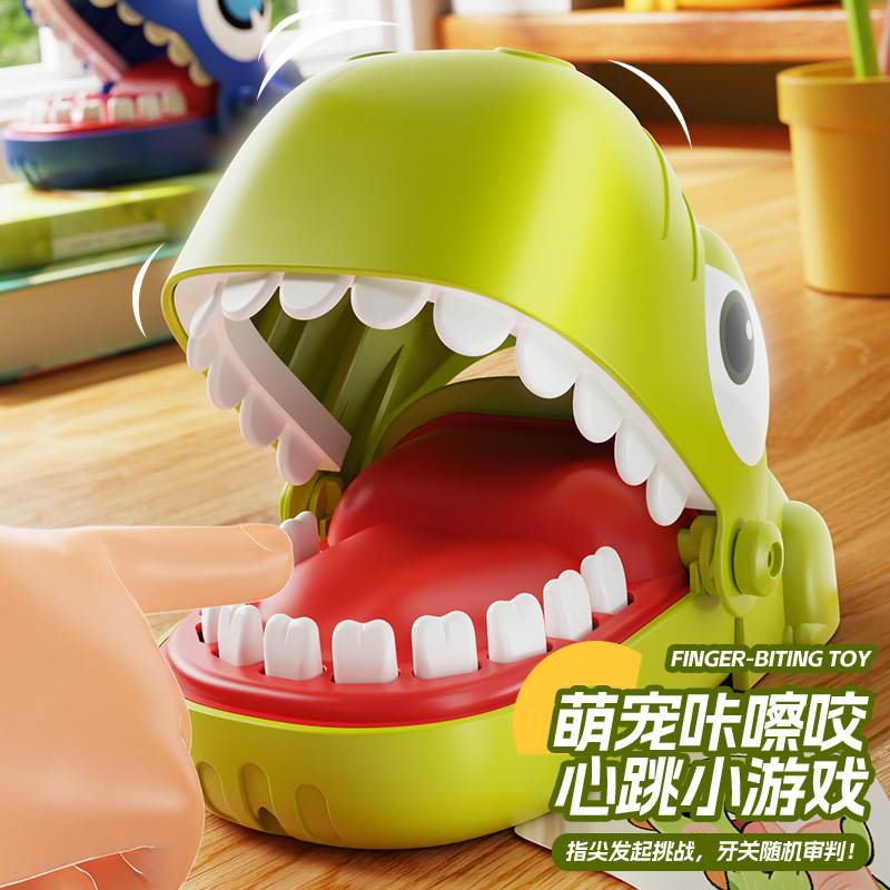 Large-Sized Biting Crocodile Finger Toy for Children, Parent-Child Interactive Desktop Game for Parties and Stress Relief Large-Sized Biting Crocodile Finger Toy for Children, Parent-Child Interactive Desktop Game for Parties and Stress Relief