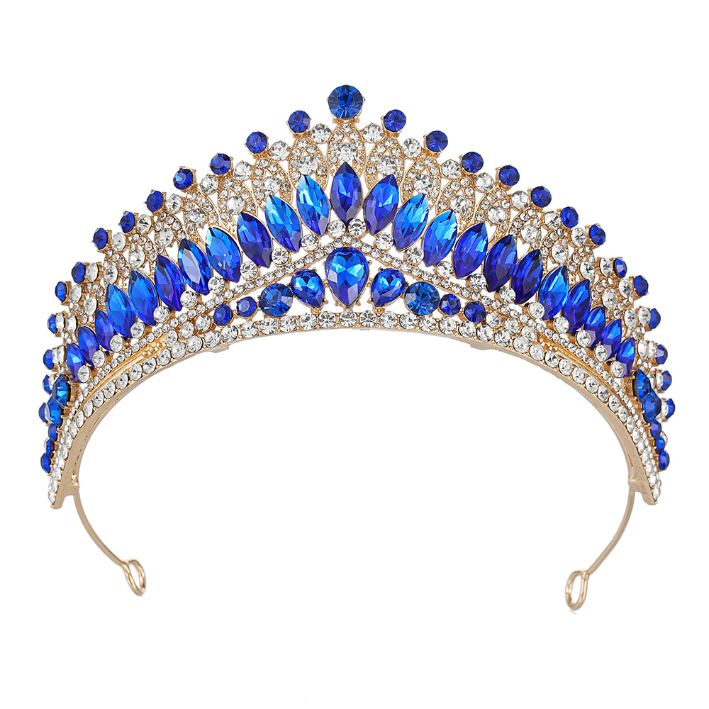 Corona Barroca para Novia de Aleación y Cristal, Incrustaciones de diamantes, para bodas y fiestas