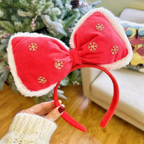 Christmas headband hair accessories new super fairy antlers bow headband Christmas holiday sweet and cute headband jewelry