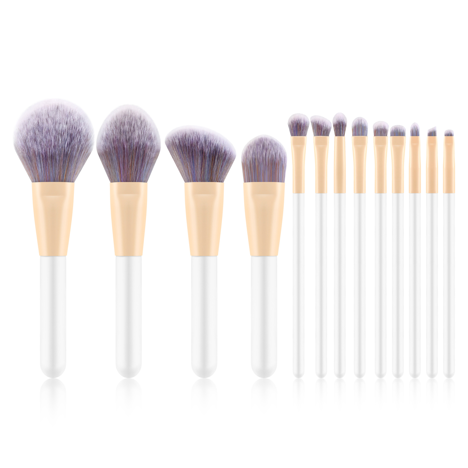 13 white poppy purple hairs