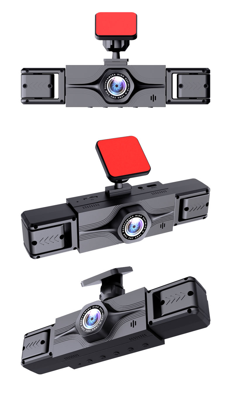 Cross-Border Exclusive Supply of Four-Channel Dash Cams 140 ° Wide-Angle 3.16inch Screen Loop Recording Parking Monitoring Y161