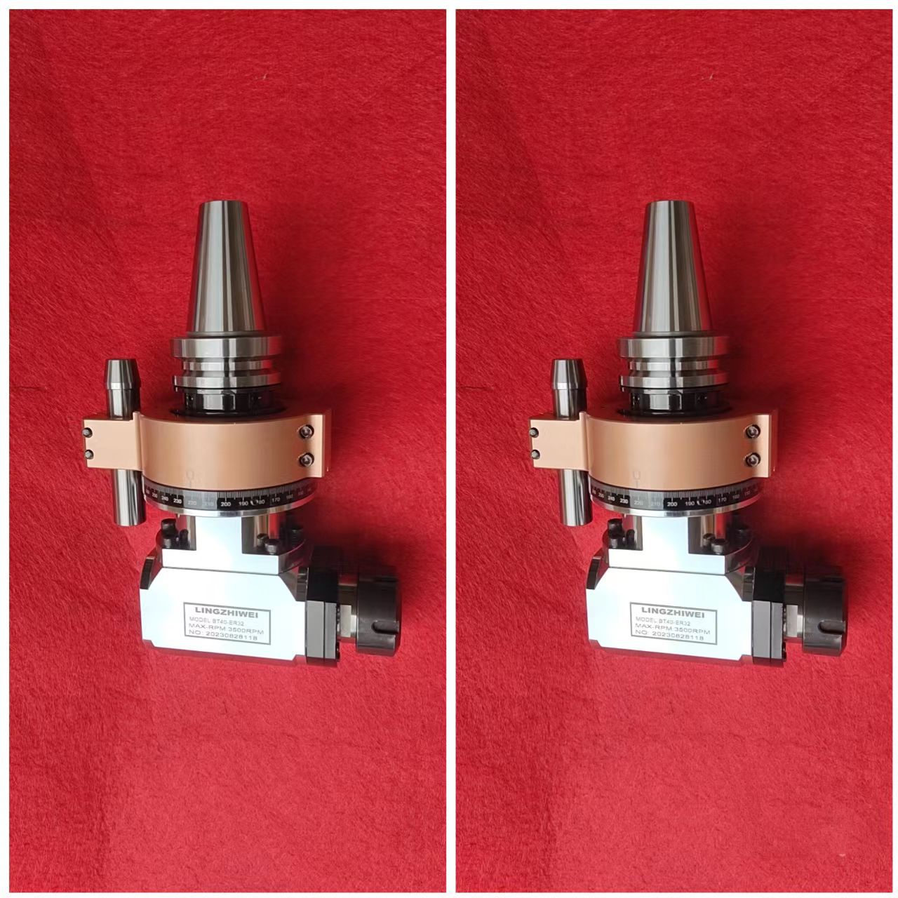 角度头侧铣头加工中心角度头龙门侧铣头90度直角铣头BT40-ER32