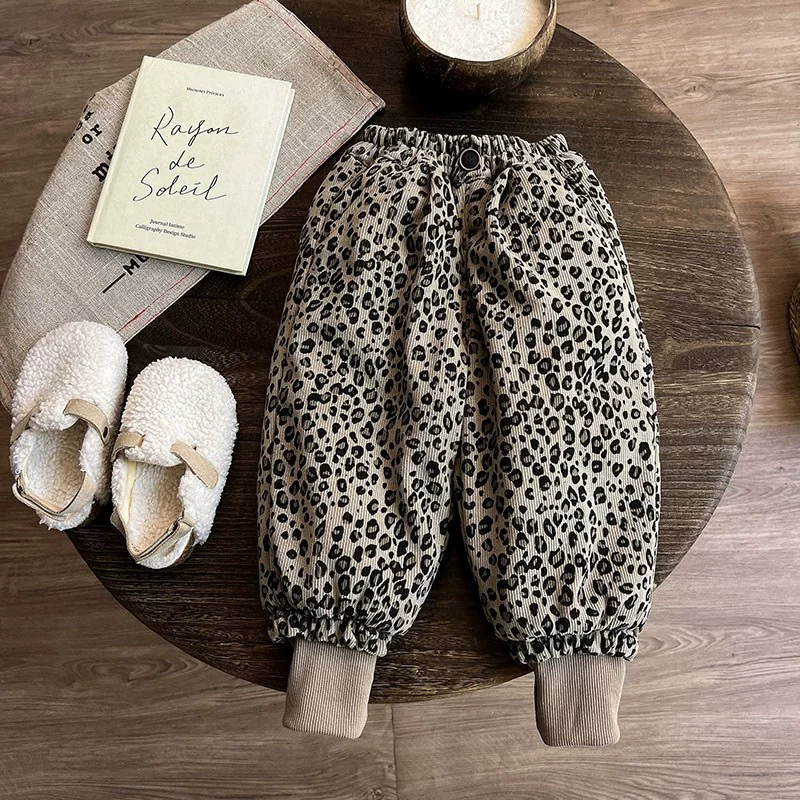 Children's winter quilted trousers, increased thickness