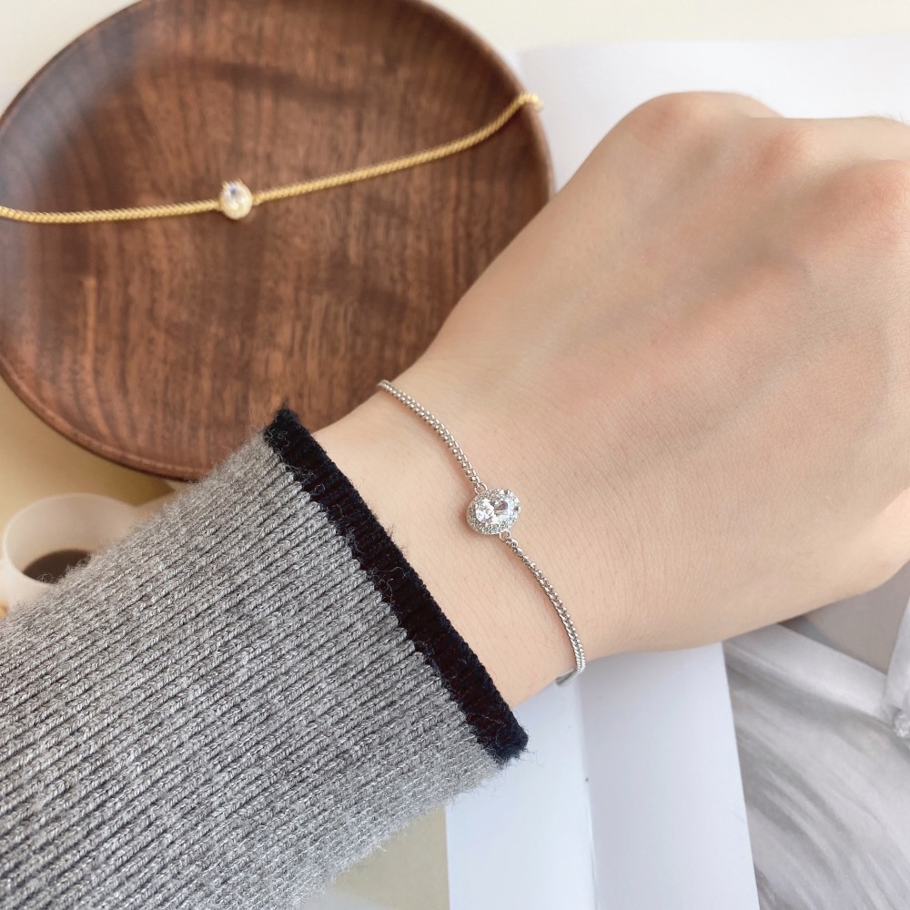Holiday, Daily Occasion 925 Sterling Silver Bracelets Elegant Streetwear