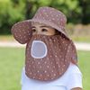 Summer medical mask solar-powered, cloak, street sun hat, Korean style