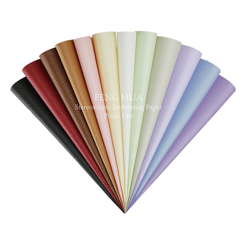 Papel de Regalo con Relieve Tridimensional, Estilo Nuevo, Papel para Envolver Ramos de Flores, Venta Caliente, en Existencia, al por Mayor