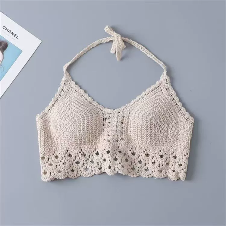 Summer beach T-shirt with bow, tank top, backless