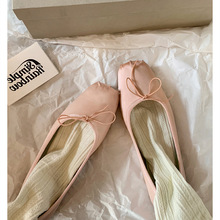 【sheii苏茵茵】暮光少女~方头法式蝴蝶结浅口芭蕾单鞋女平底鞋