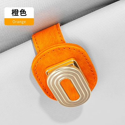 Temu Cross-Border Popular Car Glasses Clip Multi-Functional Car Sunglasses Holder Car Glasses Car Sun Visor Clip (Car Glasses Clip/Bill Clip) - a07-threaded-glasses-clip-orange