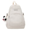 Capacious backpack for leisure, school bag, trend of season, suitable for teen, for students, simple and elegant design