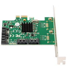 4XPCI-EDSATA3.0UչӲPֱͨmarvell9215֧RAID