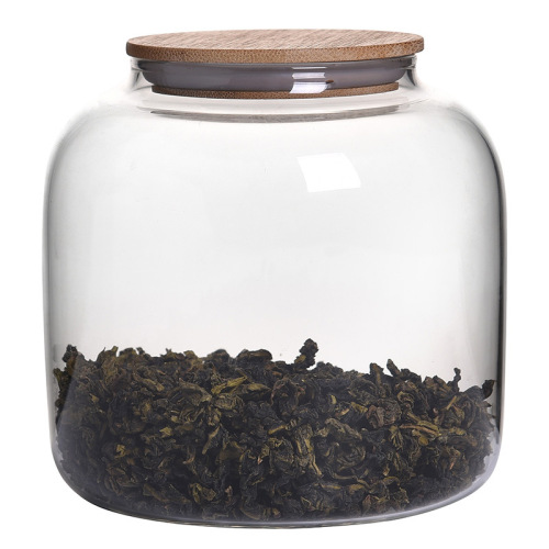 Japanese style cloud glass tea jar portable simple scented tea Pu'er tea Tieguanyin tea jar