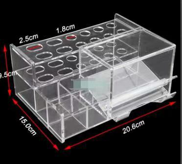 Caja de resina giratoria con barra de tinte