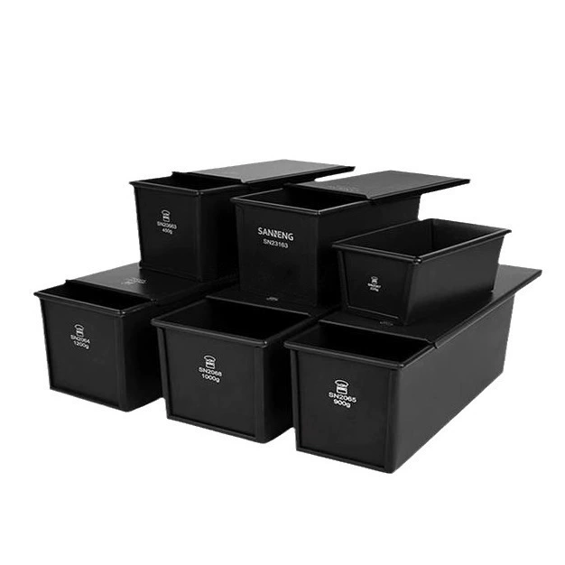 三能 Low sugar toast box SN2196 2066 2065 Healthy black non -stick toast mold bread 450g grams