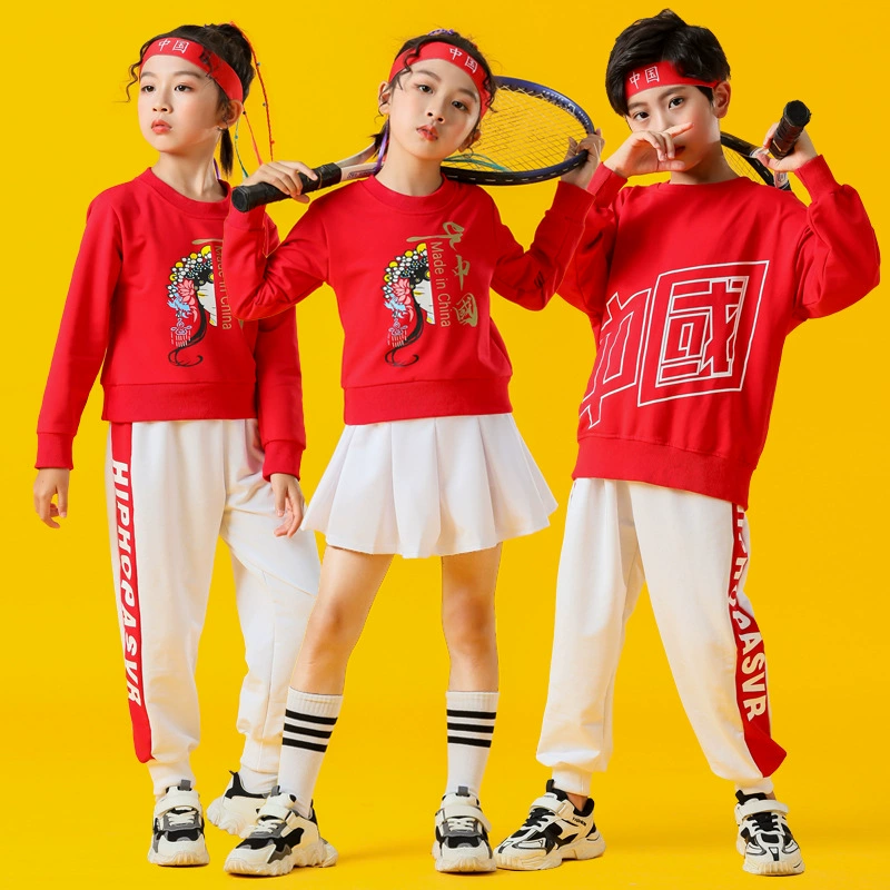 Костюм для детского чирлидера с длинными рукавами