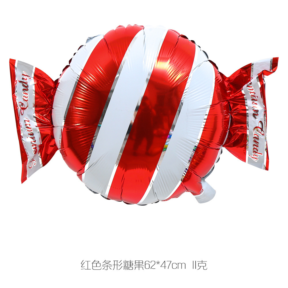 Molino de viento caramelo Lollipop globo de aluminio de 18 pulgadas fiesta de cumpleaños de los niños Navidad caramelo globo de aluminio al por mayor