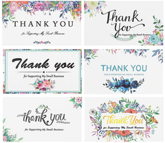 50 cards per pack, 5*9 cm Thank you for supporting my small business greeting cards