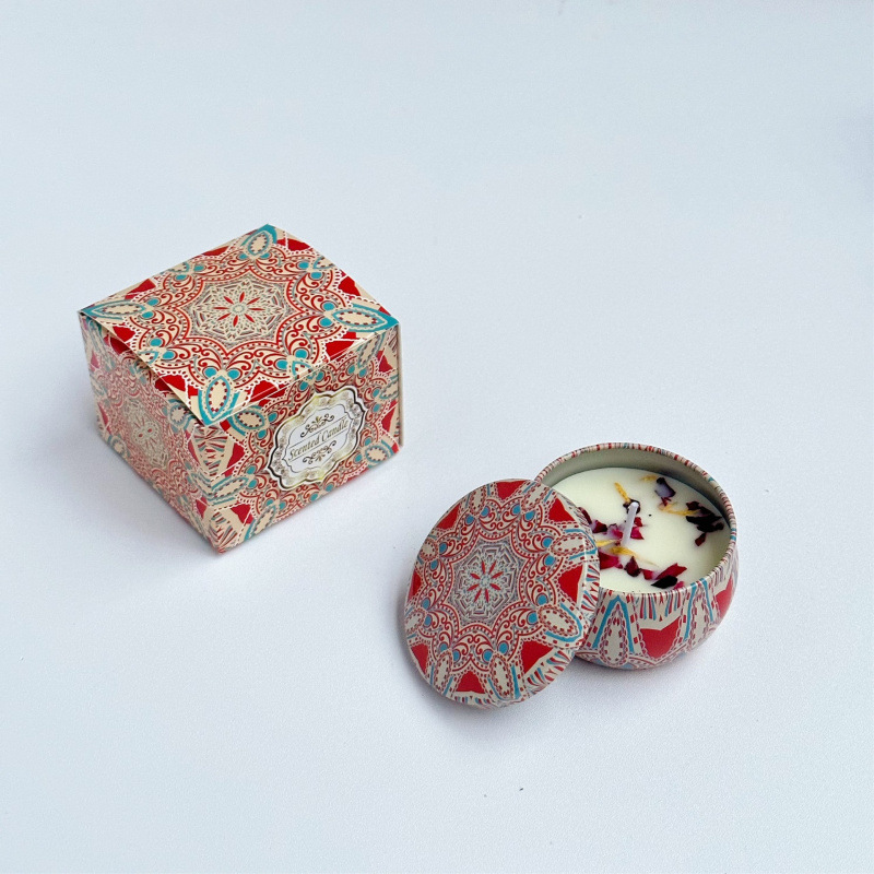 ¿Cara de soja transfronteriza con cera seca de flores? Regalos de cumpleaños de boda flores de flores de vela aromática