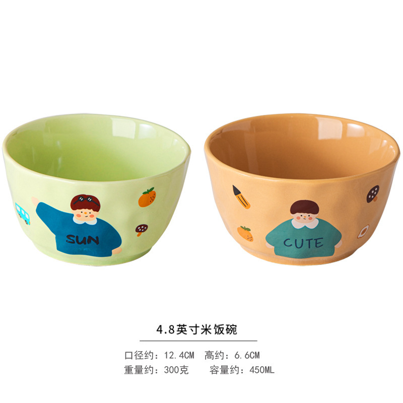 家庭用高見えかわいい親子2025年新作一人用特別カラー丼、特に見栄えの良い陶器|undefined