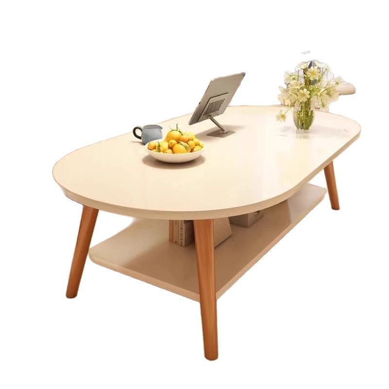Mesa de centro, sala de estar, hogar, apartamento pequeño, mesa pequeña 2025, nuevo dormitorio de alquiler, mesa de té de doble capa simple y simple
