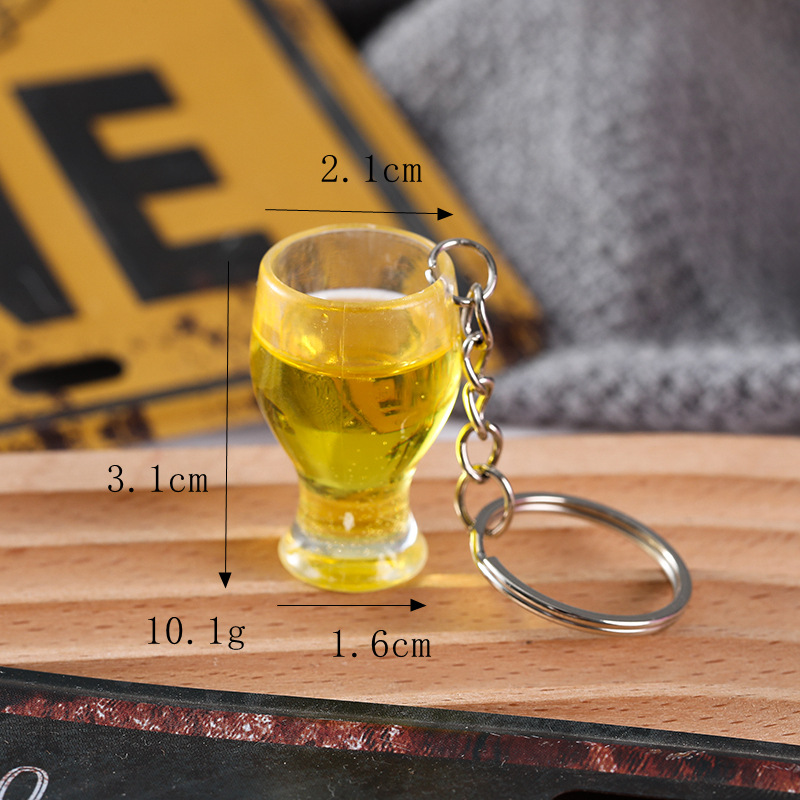 작은 허리 맥주잔 열쇠고리