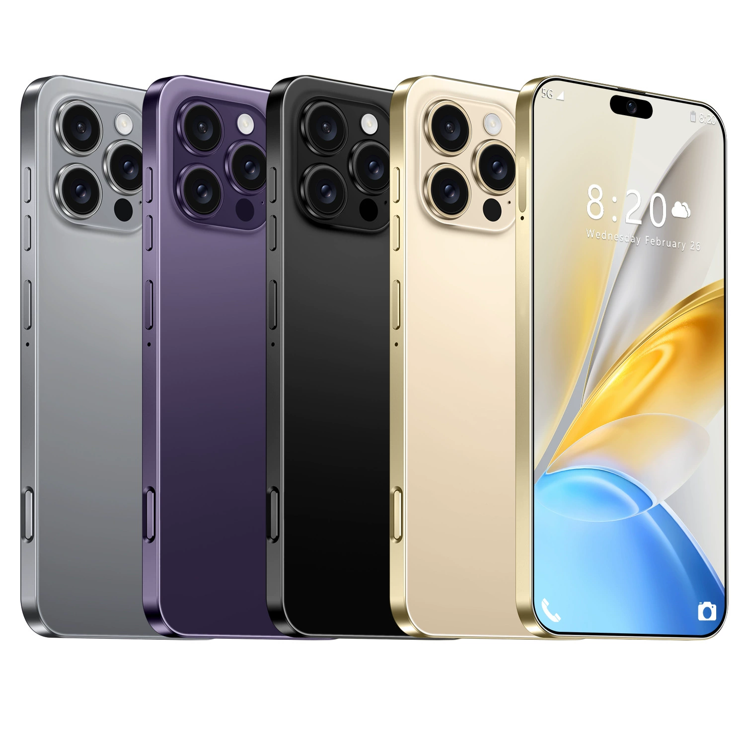 (Cross-border trading), mobile phone, smartphone, intel core i16, 16 pro max, Android 14, wide screen