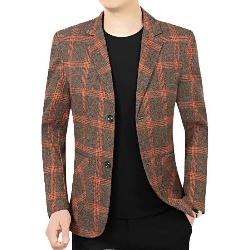 Мужской пиджак нового фасона Весна-Осень 2025, деловой повседневный, для мужчин постарше, верхняя часть костюма