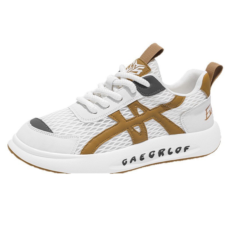 2025 primavera Forrest Gump zapatos para hombre nuevo estilo de malla casual versátil transpirable al aire libre suela gruesa resistente al desgaste calzado deportivo ligero para hombre