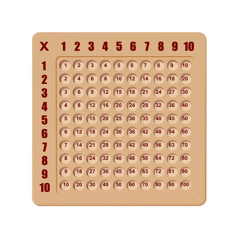 Children's amusing formulas table for elementary school students, board game, toy, teaching aids, early education, multiplication table