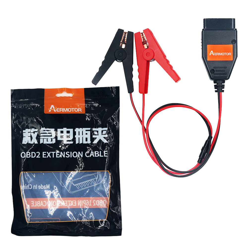 Battery charging clamp Emergency power supply ECU OBD2 connector…