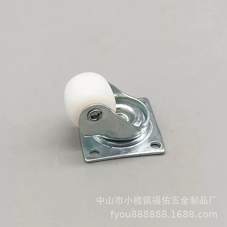 现货批发0.5寸PP小轮子万向轮 酒店餐车pvc轮子洗衣机底座脚轮厂