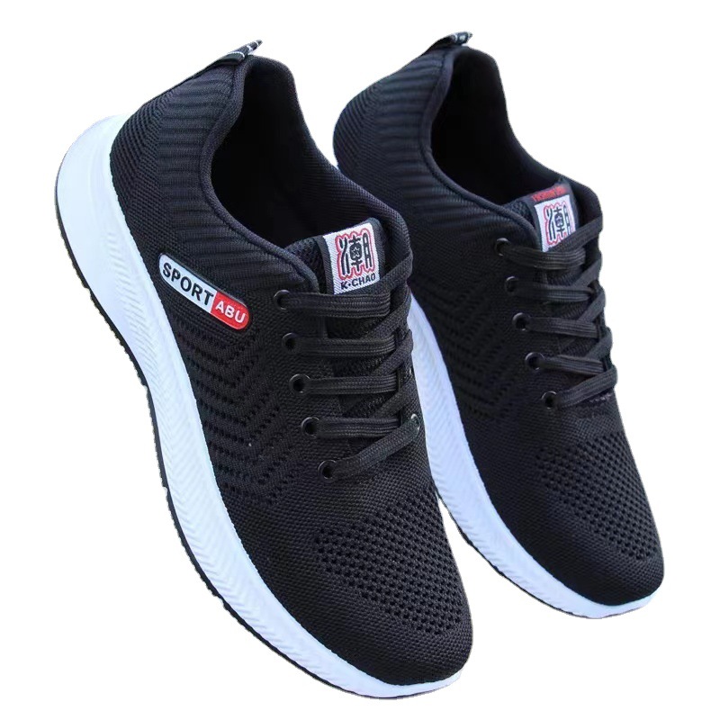 Superficie de lona Nueva moda real volando zapatos de moda para hombres tejidos primavera y verano otoño transpirable resistente al desgaste ligero boutique casual zapatos versátiles