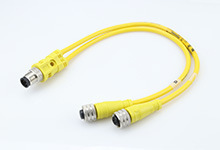 Micro-Change (M12) 直插式分路器 18 AWG TPE电缆 PN:1200680175