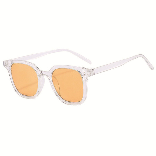 TikTok same style, Xiaohongshu blush sunglasses, no-makeup internet celebrity sunglasses, large frame women's Korean-style decorative plain glasses