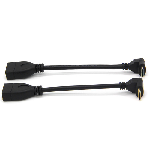 HDMI male to female 4k all-copper computer TV data extension cable short line right-angle elbow bend up, down, left and right